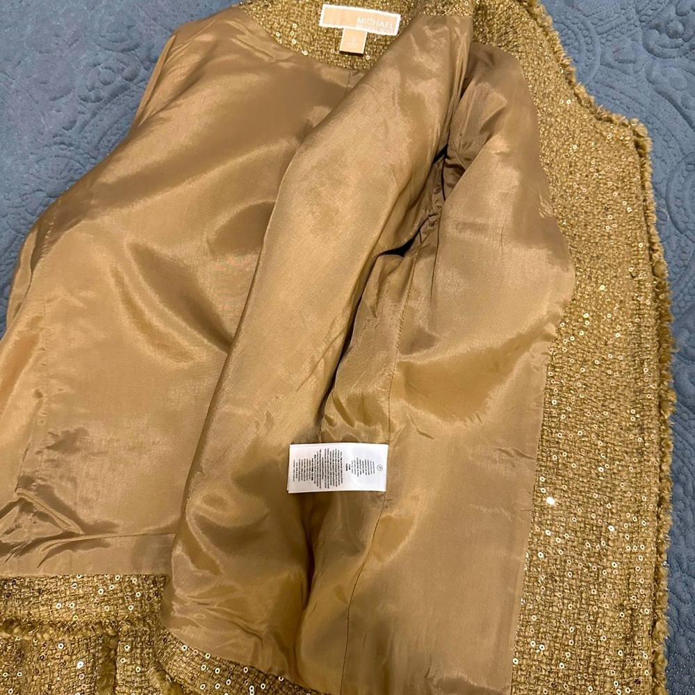 Cropped gold jacket - Picture 9 of 9